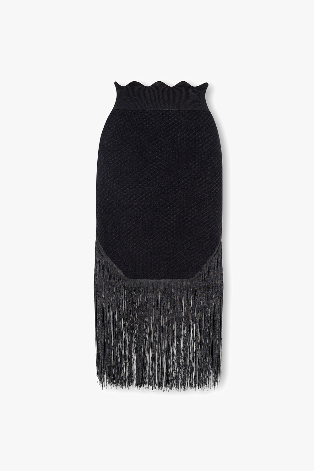 Black Fringed skirt Victoria Beckham - SchaferandweinerShops